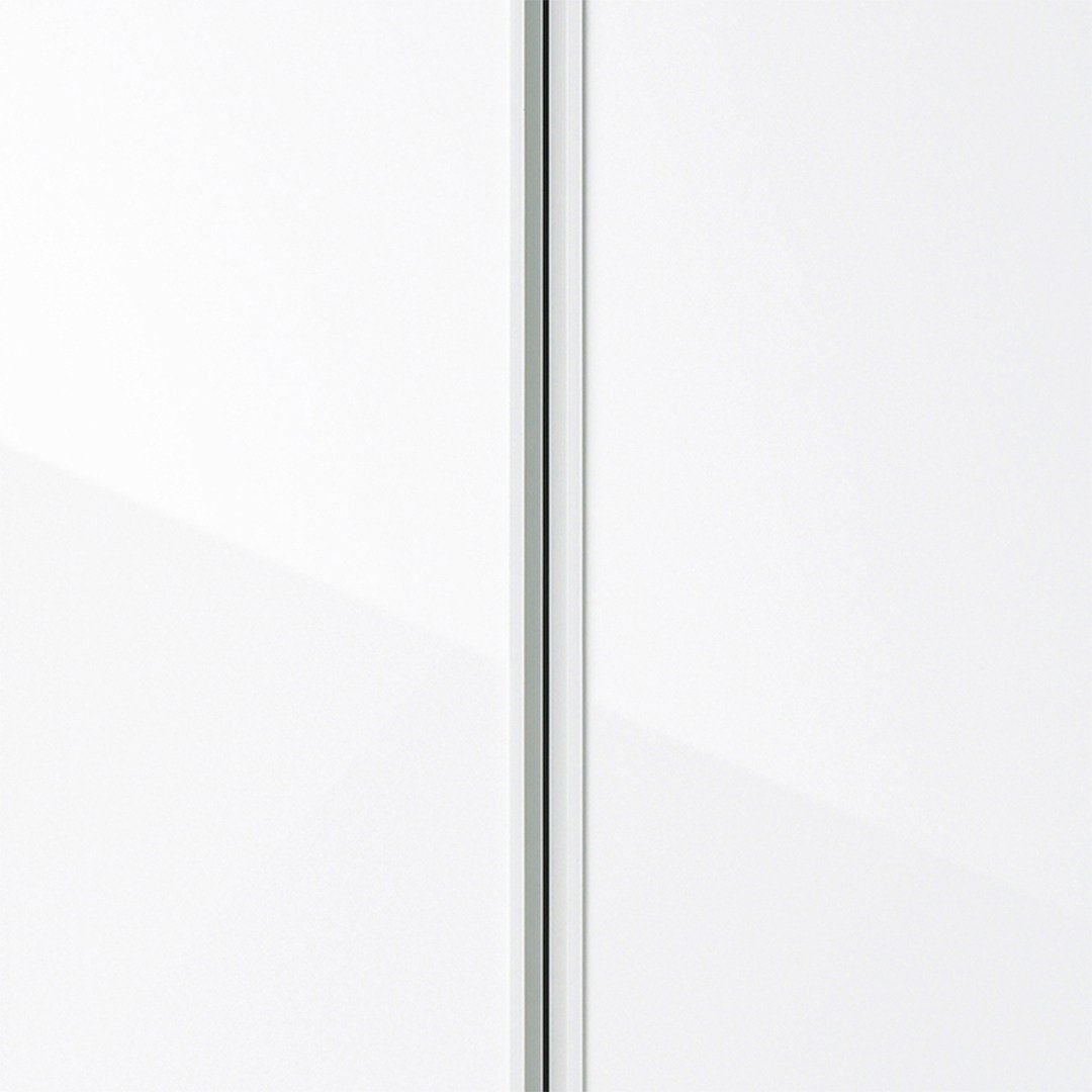 한샘 샘베딩 스테디 거울옷장 80cm(높이194cm) 2단행거형 10종, B형 : 화이트하이글로시도어+화이트몸통(B) 상세 이미지 2