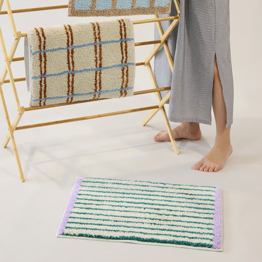 마카로카 디자인 욕실 주방 발매트, 09그로브라인 상세 이미지 1