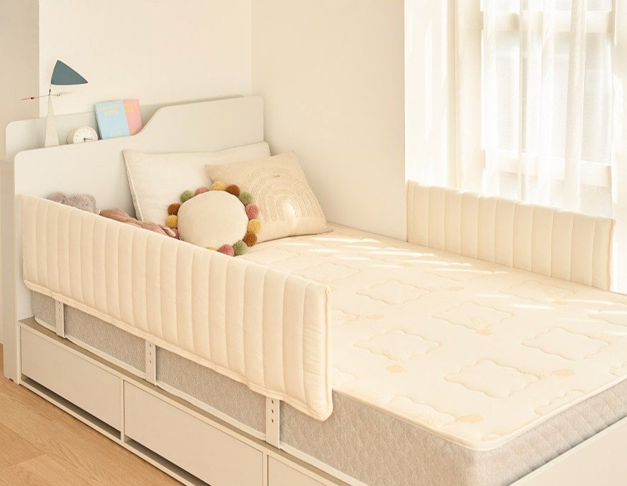 젠티스 어린이 침대 안전가드 전용 패브릭 마이크로 커버 120cm, 아이보리쿠폰할인 상세 이미지 1