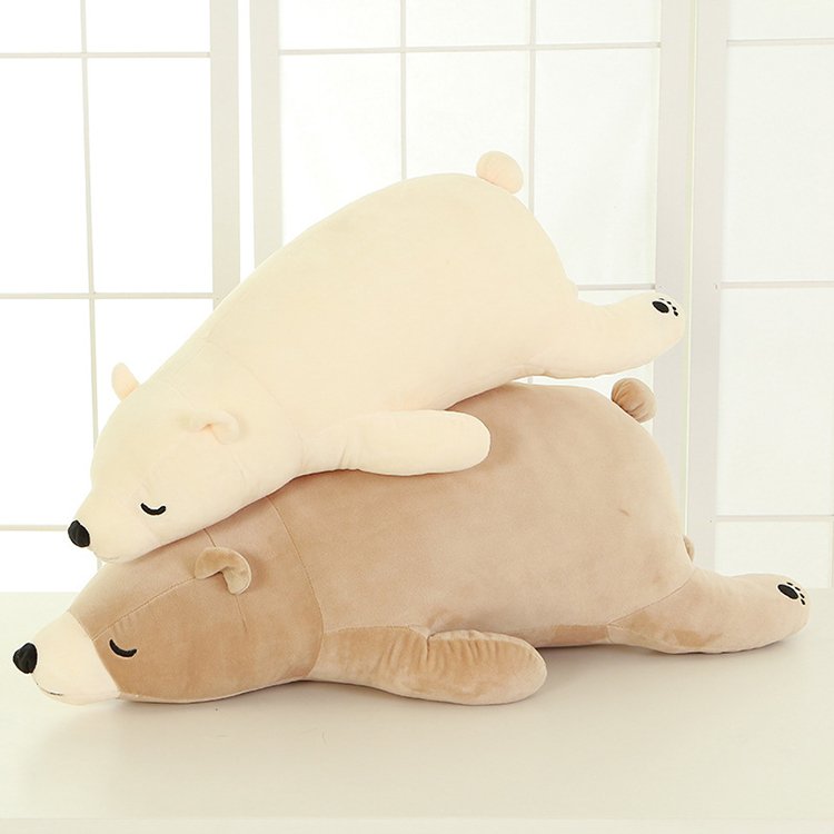 순잠 북극곰 곰돌이 애착인형 바디필로우, 화이트 상세 이미지 1