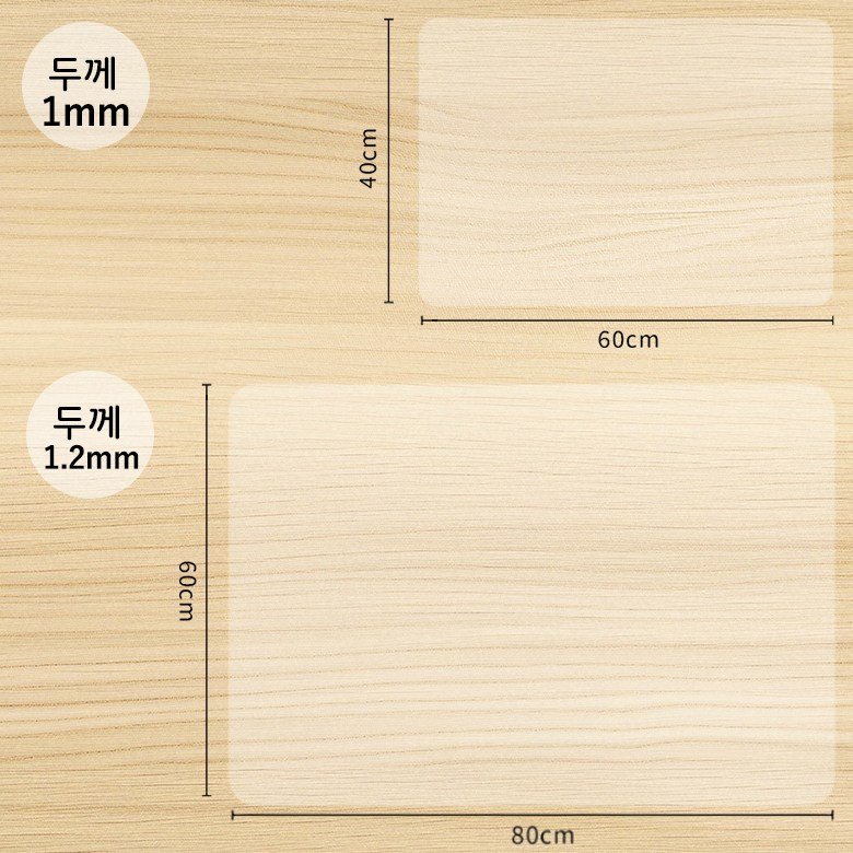오토림 논슬립 실리콘 다용도 매트 대형, 1개, 40*60, 투명색 상세 이미지 2