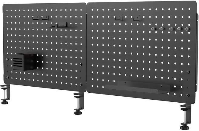 카멜마운트 파티션 타공판 1160 x 501 mm, 1개, 블랙