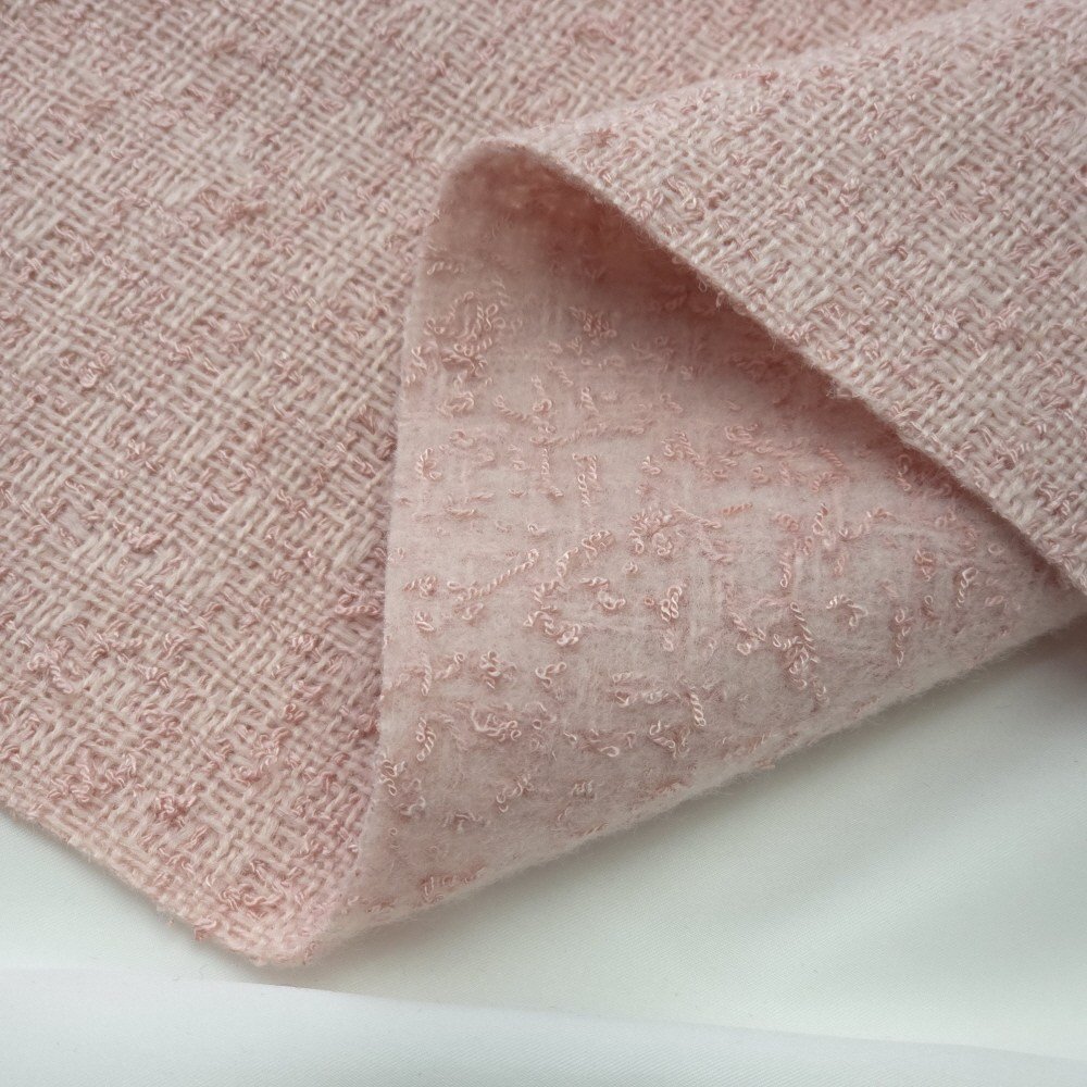 울린넨블랜드 트위드원단 린톤 로즈 블러쉬 천원단 상세 이미지 1