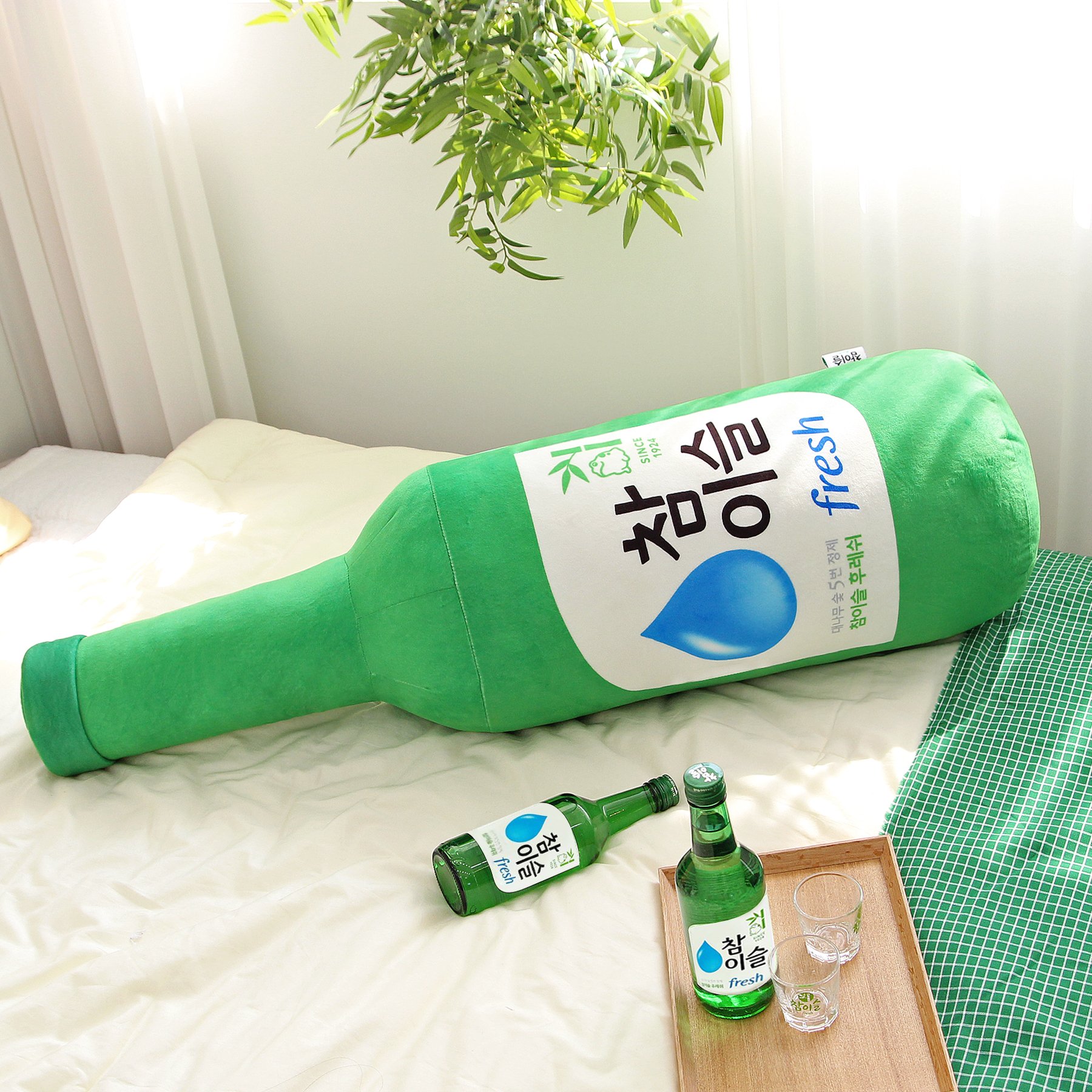 나라홈데코 소주병 바디필로우, 참이슬후레쉬 상세 이미지 1