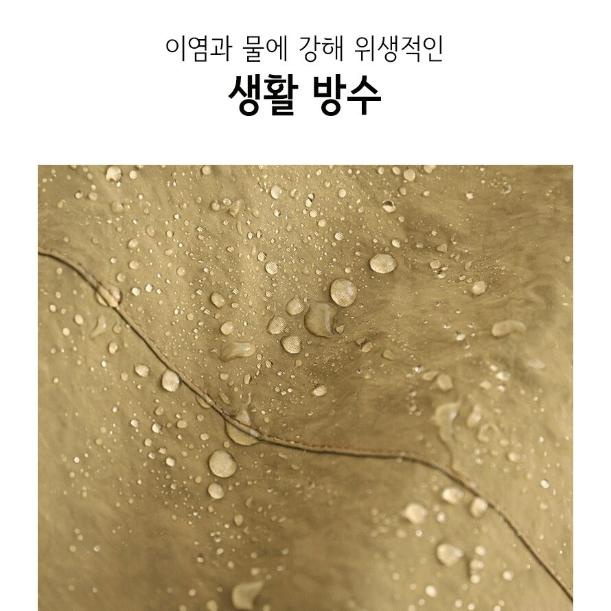디노르 방수 카페 캠핑 앞치마, 1개, 블랙(black)할인 상세 이미지 1